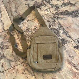 Khaki Sling Bag